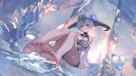 A girl relaxing beneath a sun hat by the sea